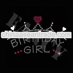 brithday girl design for rhinestone transfer
