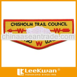 chisholm trail council embroidery patch