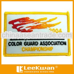 color guard association embroidery patch