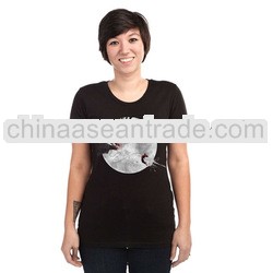 customized apperal ladies' t-shirt with high quality printing