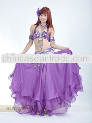 dark purple costume belly dance,belly dancing costumes,BellyQueen
