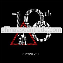 delta Sigma Theta rhinestone iron on transfer for T-shirt