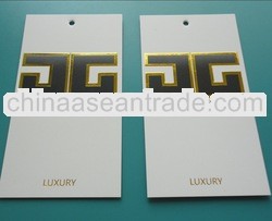 embossed Luxury paper hang tag for clothes