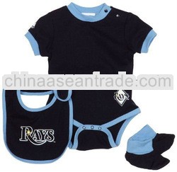 fashion black cotton gift set baby romper