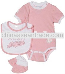 fashion pink cotton baby grow,baby romper