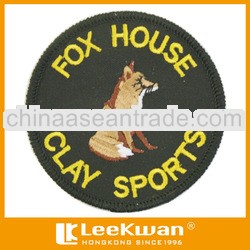 fox house clay sport embroidery patches