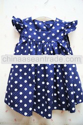 hot! Nice Wave point cotton skirt for girl pretty dress