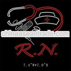 hot fix motifs Nurse rock rhinestone transfer nurse design for t shirts