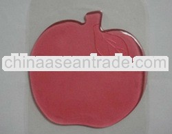 hot for promotional gift apple shape PU non-skip pad
