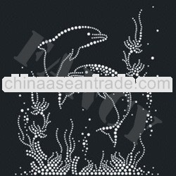 jumping dolphins for rhinestone transfer