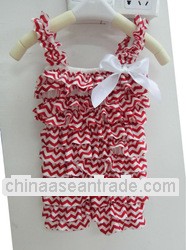 latest!!chevron romper adorable baby onesie romper baby girl satin romoer with bows kids rompers