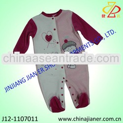 latest design wholesale baby clothes baby velour jumper