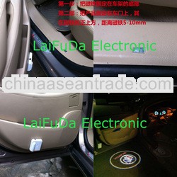 led car door logo laser projector light / wireless car door light with a switch