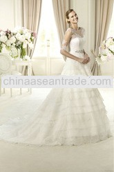 long sleeve lace wedding dress pattens XK-0121