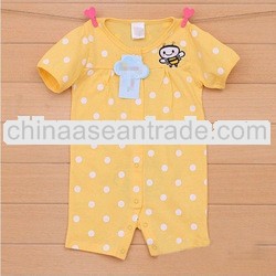 lovely dots print baby girl bodysuit