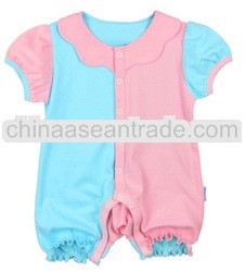 lovely plain cotton baby girl bodysuit