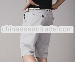 male water wash capris 100% cotton short pants