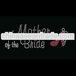 mother of the bride rhinestone heat applied transfers