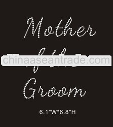mother of the groom iron on rhinestone transfers for t shirts