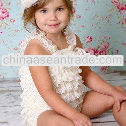 new design lace baby romper wholesale