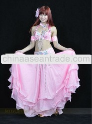 pink costume belly dance,belly dancing costumes,BellyQueen