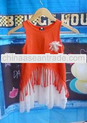 pomation!sleeveless Chiffon skirt cool feeling