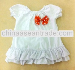 puff sleeve chiffon georgette skirt for girl