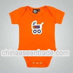 short sleeve cotton baby overalls