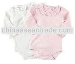 soft cotton plain baby rompers