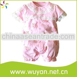 summer lace rompers/pink baby lace rompers/lace baby romper wholesale