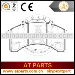 truck brake pad/semimetal asbestos free brake pad FDB770