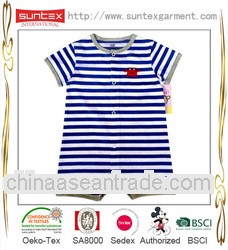 yarn dye YD baby boy girl short sleeve pima cotton new baby clothes