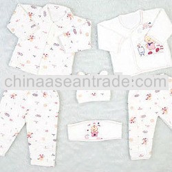 013 new style 100% cotton autumn winter comfortable cute prints outdoor clothes baby clothing set tc