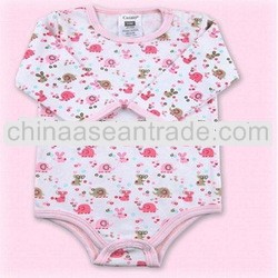0-2 years old 100% cotton baby clothes manufacturer with embroidered logo design