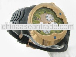 2012 New trendy Car-tier style silicone band watches men swiss