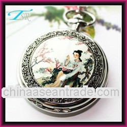2012 Shenzhen TSR Chinese style quartz pocket elegance watch for Christmas