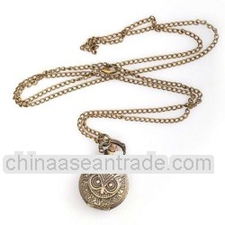 2012 fashion ladies pocket watch necklaces