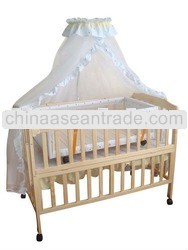 2012 hot sales wooden non-toxic baby crib
