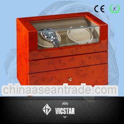 2013 Blond burlwood Wooden automatic Watch Winder with 1 drawer