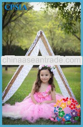 2013 New design girls pageant dresses cute chevron girls dresses