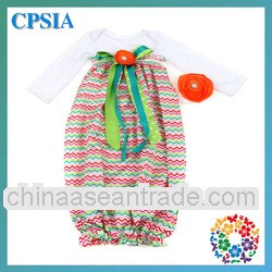 2013 Wholesale Chevron pictures of girls in sleep wear newborn nightgown