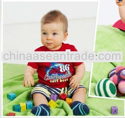 2013 boy's 2 pieces suits boy summer set t shirt+jeans+belt with 0-4years old boy