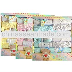 2013 new style cotton summer comfortable soft long sleeve cartoon print outwear suit baby clothes gi