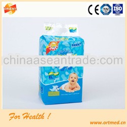 2013 newly designed disposable comfortable soft and breathable baby diaper