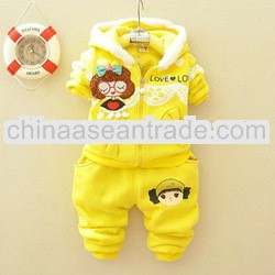 2013 nwt clothing spring winter cute cartoon printed fashion baby girls clothes tc11004