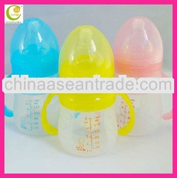 240ml Wide-Neck Silicone Feeding Bottle For Baby With PP Handle
