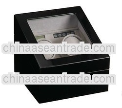 2 Motors Black High Gloss Finish Watch Winder