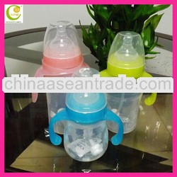 300ml food grade funny lovely infant silicon baby feeding-bottle