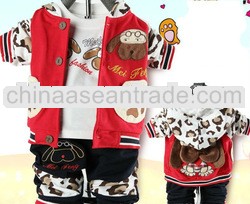 3PCS CUTE animal BABY CLOTHING suit