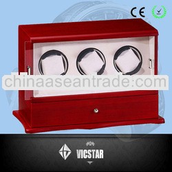 3 Motors Cherry Automatic Watch Winder Box